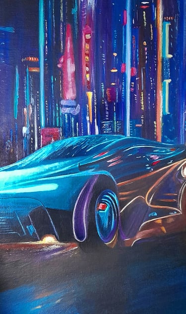 The Machine - Tektonia Series - Acrylic on canvas panel
