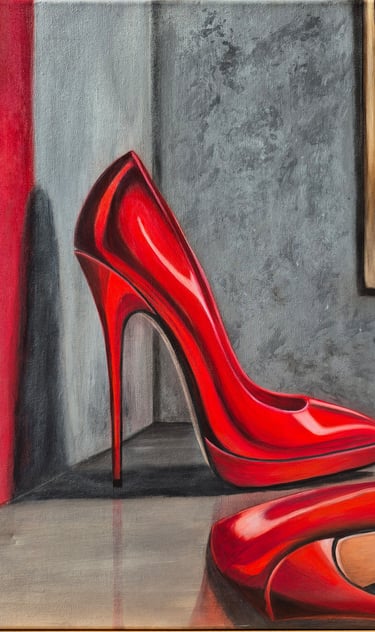 The Price of Red - Acrylic on canvas