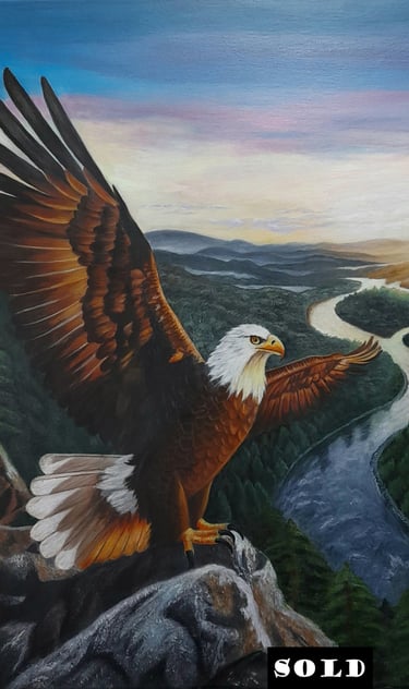 Wings Of Fire - Acrylic on canvas - SOLD