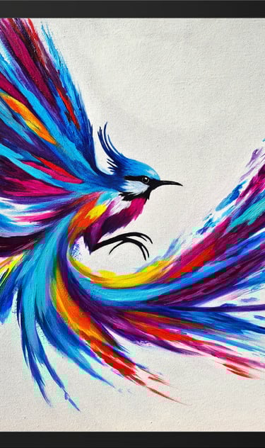 Wings Of Infinity I - Acrylic & Mixed Media