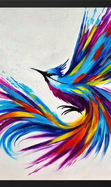 Wings Of Infinity II - Acrylic & Mixed Media