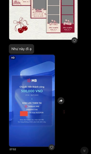 ảnh khách chốt cọc và thuê máy photobooth tại đồng nai