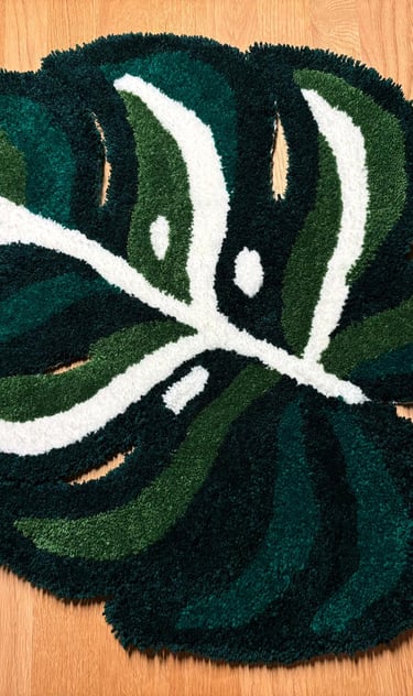 Tufting Blatt eines Baums