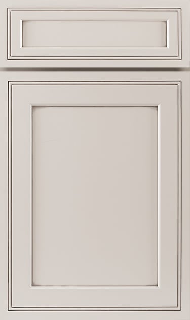 Pearl maple glazed kitchen cabinet door.