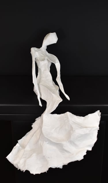mermaids sculpture paper Sète France