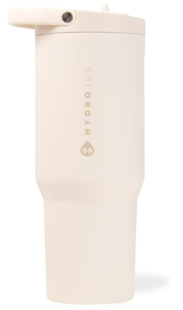 cream hydrojug water bottle 40 oz