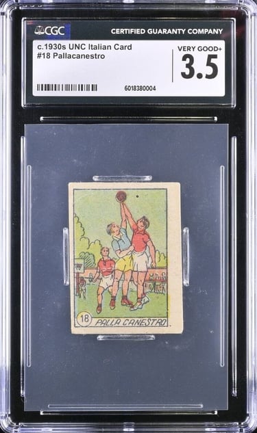 Marca Stella Anteguerra Figurina #18 Basketball