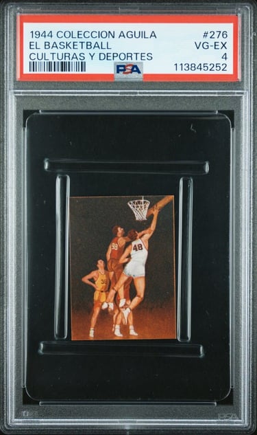 1940s rare Uruguay basketball card