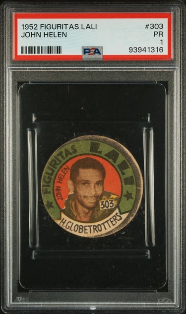 John Helen Harlem Globetrotters Rookie Card Figuritas Lali 1952