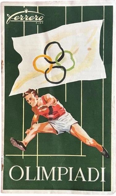 1960 Italian Olympics Sports Card Album Ferrero Olimpiadi
