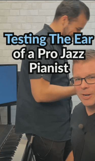Daine Jordan demonstrates his strong musical ear abilities with live ear tests