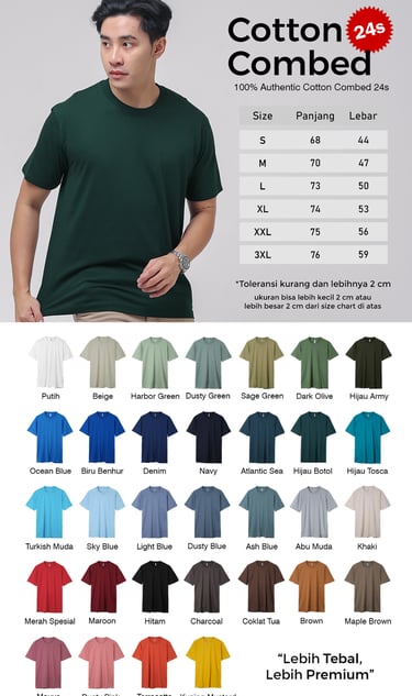 Katalog Combed 24s panjang texera