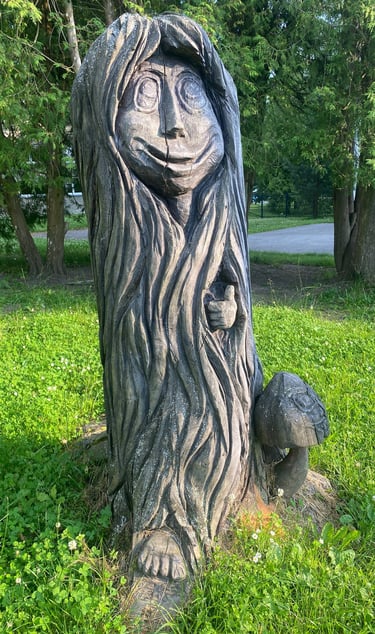 Estonie - statue de Poku à Loksa