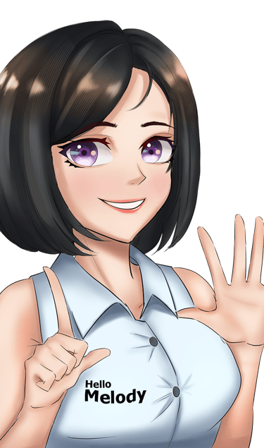 a woman with a white shirt and purple shirt