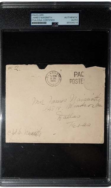 James Naismith Basketball Inventor Original Authentic PSA Autograph