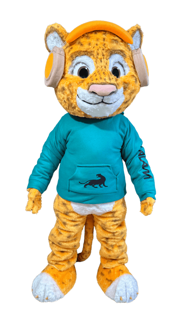 fabricacion de botarga para empresas leopardo