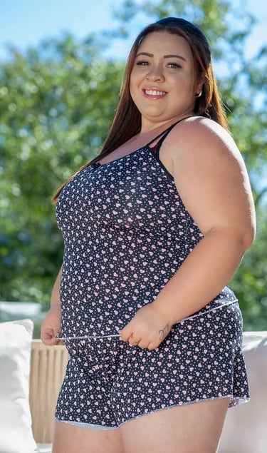 Kit 03 Pijamas Feminino Plus Size Exgg Baby Doll Adulto