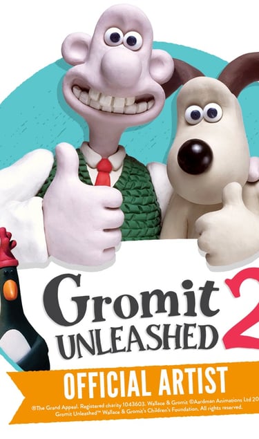 Gromit Unleashed Official artist badge