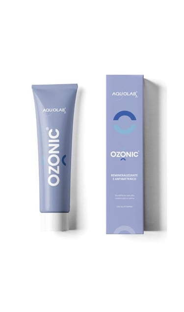 Déchaussement dentaire : soin Dentifrice à l'ozone Aquolab Ozonic hygiene-precision.com