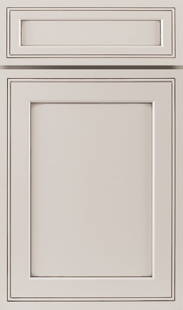 Pearl maple glazed kitchen cabinet door.