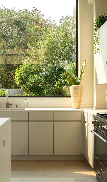 cuisine moderne avec électroménager noire