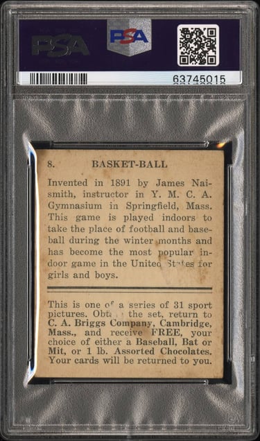 Rarest Basketball Card Ever 1933 CA Briggs #8