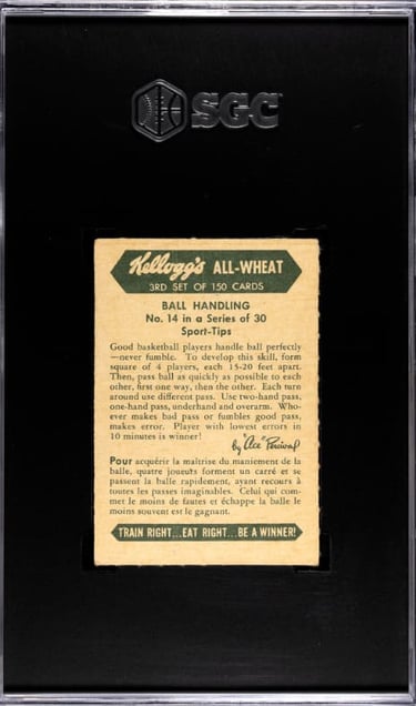 Unusual short print basketball card