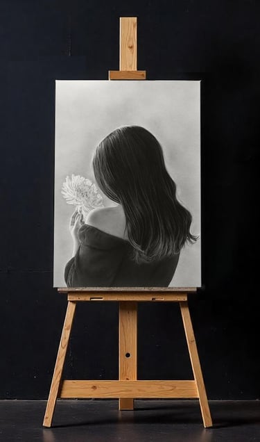 Obra de arte original "Un Momento De Ternura" de Aria De Zabal sobre caballete