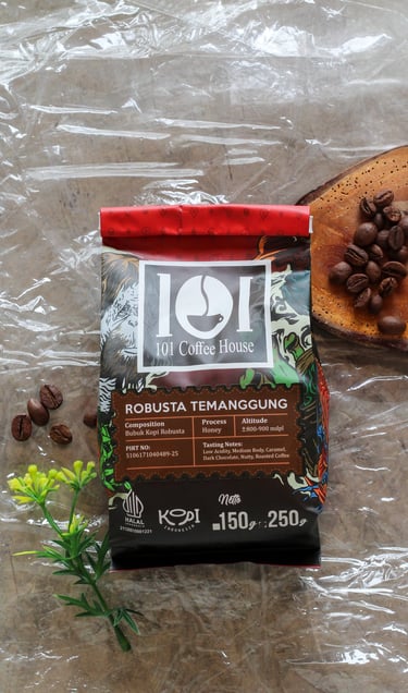 Robusta Temanggung produksi 101 coffee house untuk pembuatan espresso