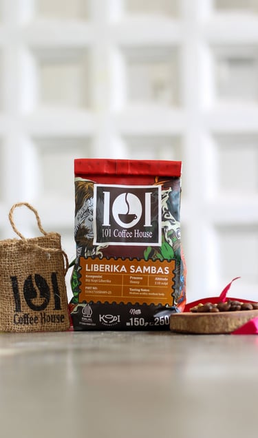 kopi liberika sambas produksi 101 coffee house