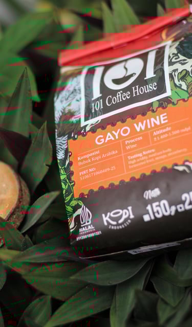 Arabika Gayo wine produksi 101 coffee house dengan profile manual brew