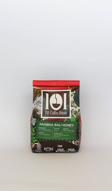 Arabika Bali Honey produksi 101 coffee house dengan profile manual brew