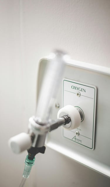 Sortie d'un tube d'oxygéne