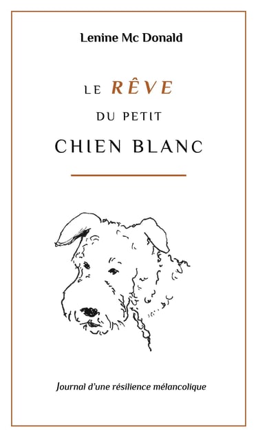 Couverture du livre le rêve du petit chien blanc