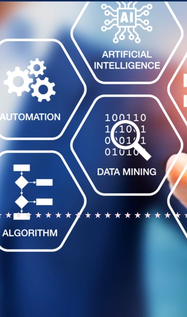 image of AI and data mining used in a financial business setting
