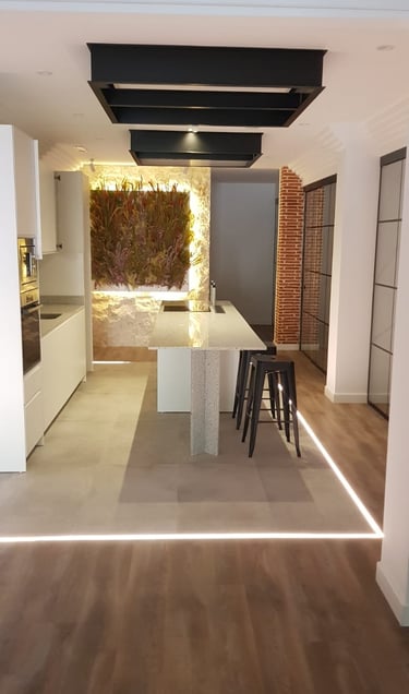 Cocina con bar incluido