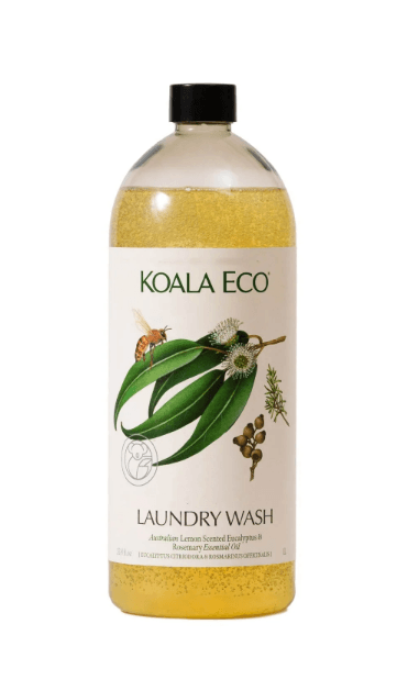 Koala Eco natural laundry wash with lemon scented eucalyptus and rosemary essential oils