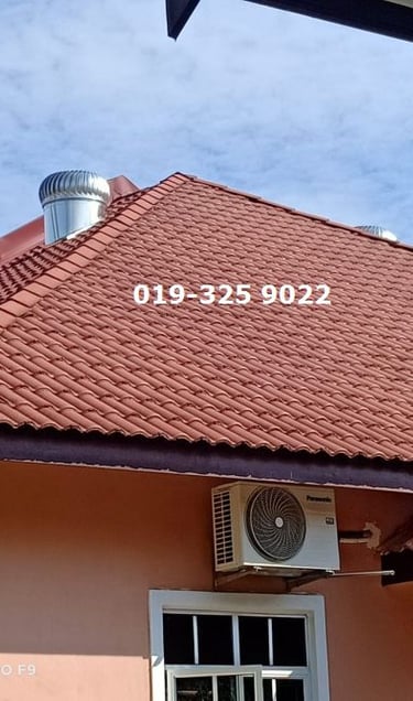 Dengan adanya Turbine Ventilator di bumbung, Air-cond akan lebih cepat sejuk