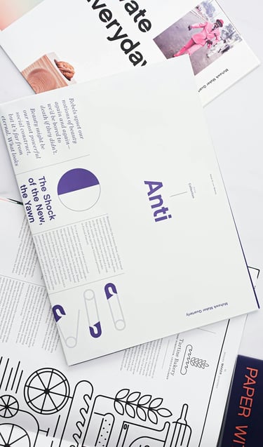 a group of documents on a table