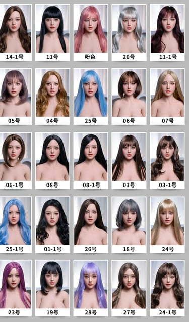 perruques poupées tpe