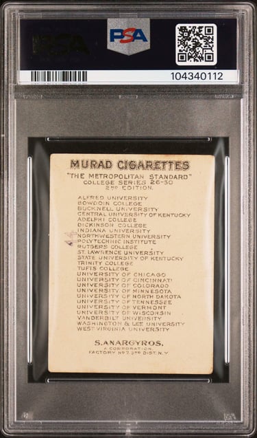 Murad cigarettes basketball card set T51