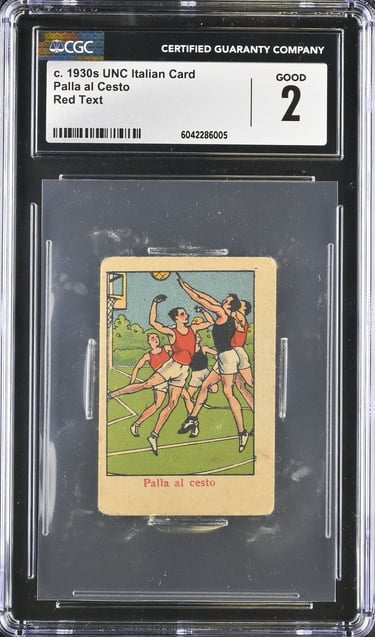 Old anni 20 illustrated palla al cesto basketball figurina