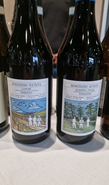 Nebbiolo Barbera d'Alba superiore Borgogno Rivata per carta vini