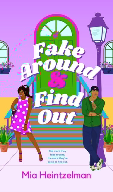 Fake Around & Find Out - a Black woman standing beside a Black man in front of a walkup apartment