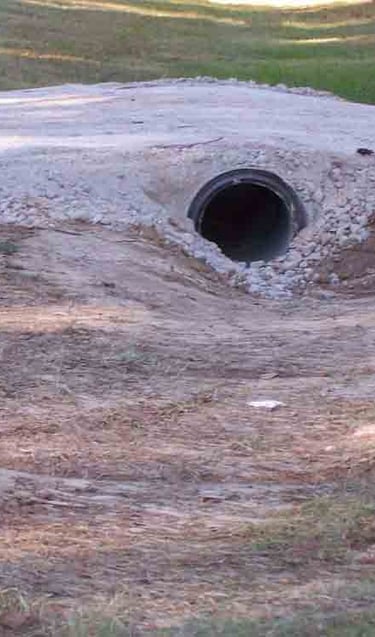 gravel driveway culvert
