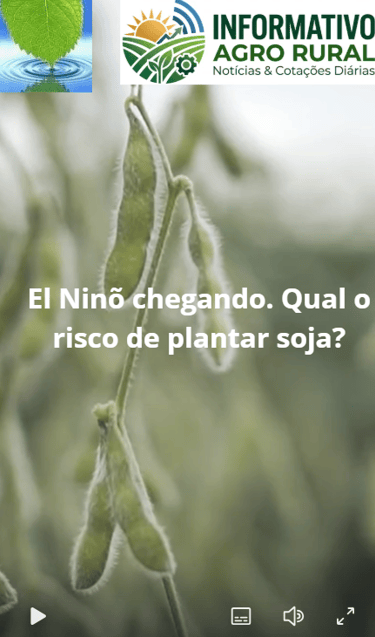 el ninõ 2026 - qual o risco de plantar soja