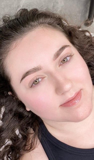 result of a soft powder ombre brow by Effortless Brow PMU Studio