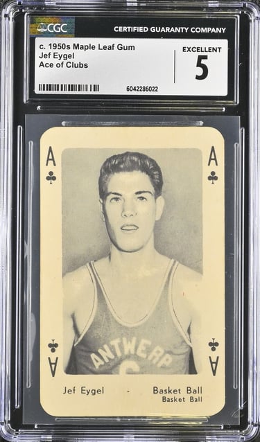 Jef Eygel Basketball Playing Card Belgian