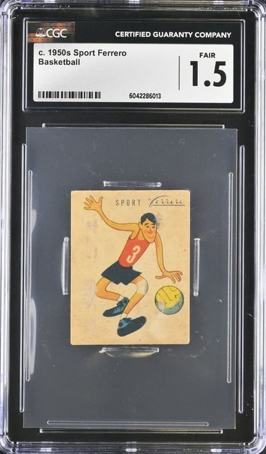 Rare vintage 1950s basketball card