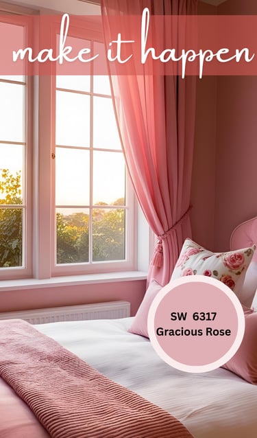 SW 6317 Gracious Rose Bedroom
